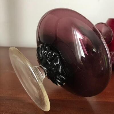 Lot 49L: Vintage Red Hobnail, Ruby Red Glass and More