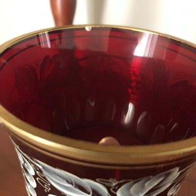 Lot 49L: Vintage Red Hobnail, Ruby Red Glass and More