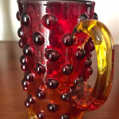 Lot 49L: Vintage Red Hobnail, Ruby Red Glass and More