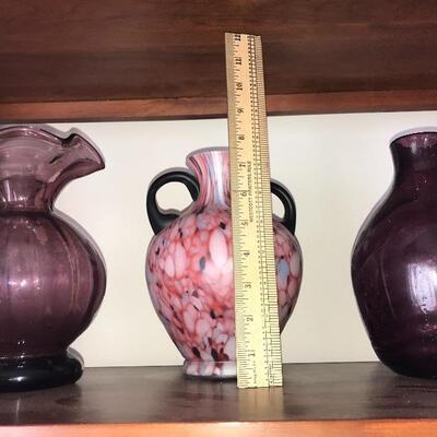 Lot 48L:  Decorative Glass Vases