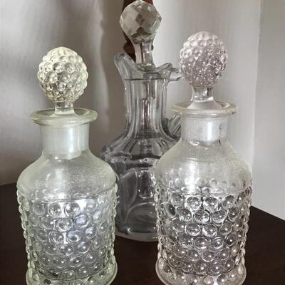 Lot 44L:  Glass Compotes, Cruets, Figurines and More