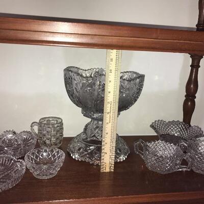 Lot 42L:  Antique Glassware