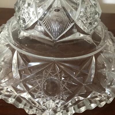 Lot 42L:  Antique Glassware