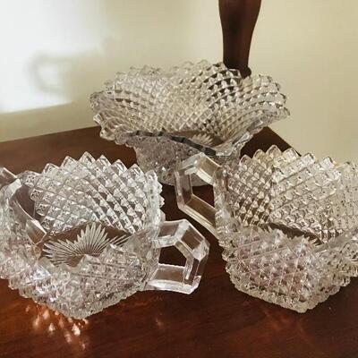Lot 42L:  Antique Glassware
