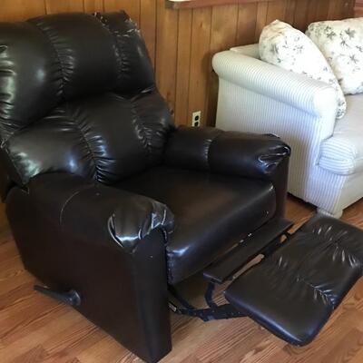 Lot 74D Recliner & Sleeper Loveseat