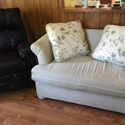 Lot 74D Recliner & Sleeper Loveseat