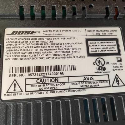 Lot 123 - Bose IE2,  Wave Music System III & Wave Multi Cd Changer