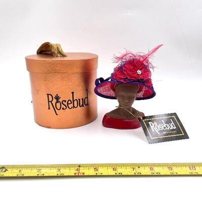 â€œA CELEBRATED WOMANâ€ HARRIET ROSEBUD MINI HAT AND BUST W/BOX