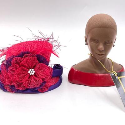 â€œA CELEBRATED WOMANâ€ HARRIET ROSEBUD MINI HAT AND BUST W/BOX