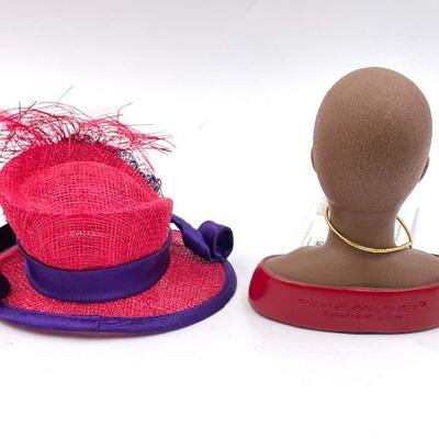 â€œA CELEBRATED WOMANâ€ HARRIET ROSEBUD MINI HAT AND BUST W/BOX