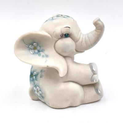 HAND-PAINTED ELEPHANT FIGURINE