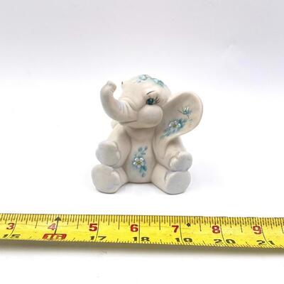 HAND-PAINTED ELEPHANT FIGURINE