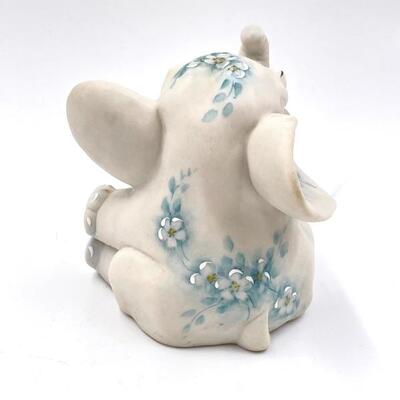 HAND-PAINTED ELEPHANT FIGURINE