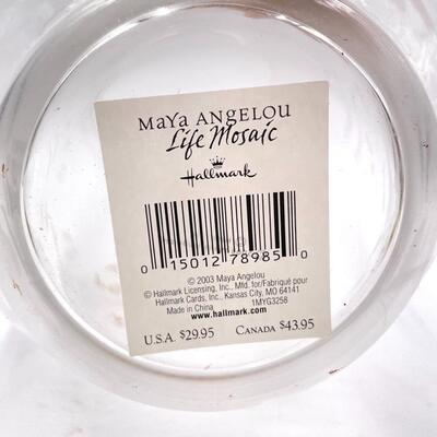 HALLMARK MAYA ANGELOU LARGE GLASS VASES SET OF 2