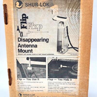 VINTAGE SHUR-LOCK â€œFLIP FLOPâ€ DISAPPEARING ANTENNA MOUNT FOR CARS