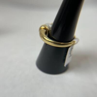 K593 14k Yellow Gold Pearl Ladies Ring 