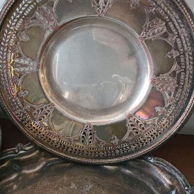 Lot 19F: Silver Plate Serving Pieces
