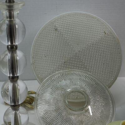 Lot 22 Vintage  Light domes and lamps