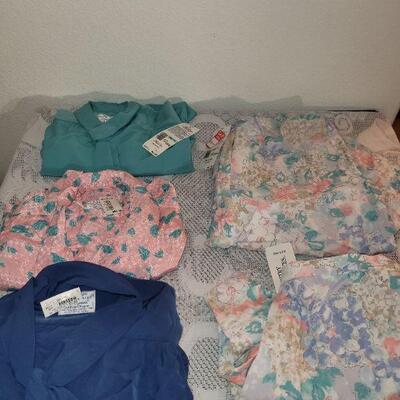 Lot 220: Blouse & Skirt Set and Long Sleeve Blouses Lot 