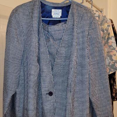 Lot 225: (2) Ladies Blouses & Skirt Set, Jacket & Skirt Suit and Blouse and Pants Set (Size 22)