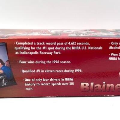 ACTION â€œBLAINE JOHNSONâ€ TRAVERS 1996 DRAGSTER DIE CAST COLLECTIBLE REPLICA
