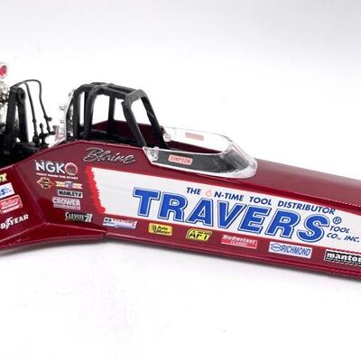 ACTION â€œBLAINE JOHNSONâ€ TRAVERS 1996 DRAGSTER DIE CAST COLLECTIBLE REPLICA