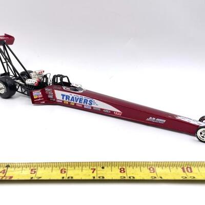 ACTION â€œBLAINE JOHNSONâ€ TRAVERS 1996 DRAGSTER DIE CAST COLLECTIBLE REPLICA