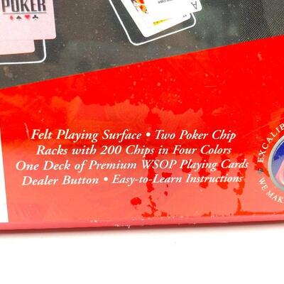 WORLD SERIES OF POKER TOURNAMENT POKER SET & COLLECTORâ€™S TIN - NEW
