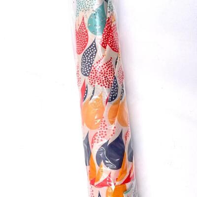 CORAL RAINDROP UMBRELLA WITH MATCHING SHOPPING BAG