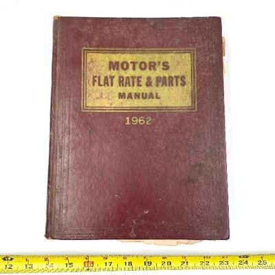 1962 MOTORâ€™S FLAR RATE & PARTS MANUAL 34TH EDITION