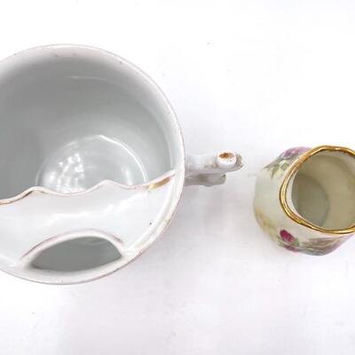 GERMAN BOWL, MOUSTACHE CUP, AND MINI PITCHER
