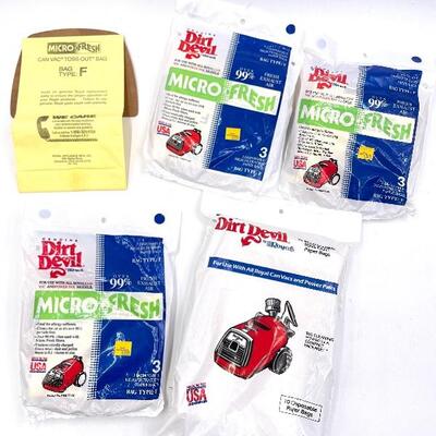 DIRT DEVIL CAN VAC 02003 COMPACT VACUUM AND BAGS