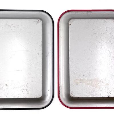 MINI FLORAL PAINTED METAL TRAYS