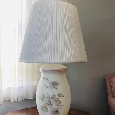 Lot 97L:  Hexagon Endtable and Lamp