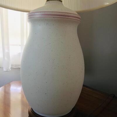 Lot 97L:  Hexagon Endtable and Lamp