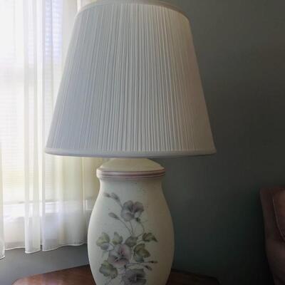 Lot 97L:  Hexagon Endtable and Lamp