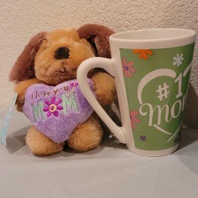 Lot 241: Assorted Mother's Day New Gifts - Book, Memo Set and Coffee Mug w/ Plush