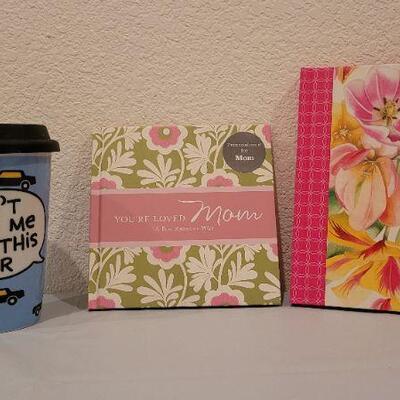 Lot 242: Assorted NEW Mother's Day Gifts - Thermos Mug, Book and Journal