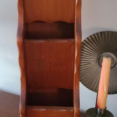 Lot 26F: Tin Sconces, Wood Carved Duck and More