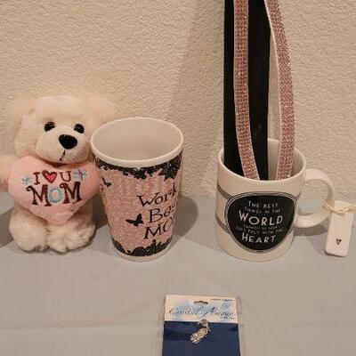 Lot 249: Assorted NEW Coffee Mugs and Ladies Jewelry 