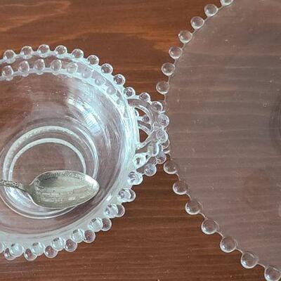 Lot 23F: Candlewick, Pedestal Cake Stand and More