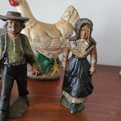 Lot 83F: Cast Iron Banks, Figurines and More