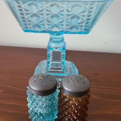 Lot 20: Vintage Hobnail Salt & Pepper and More