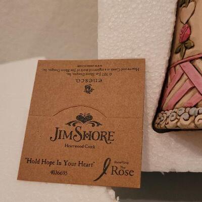 Lot 269: New JIM SHORES Hold Hope in your Heart Collectible 