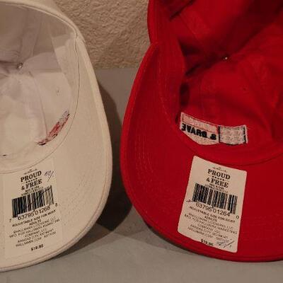 Lot 280: (2) New Patriotic Baseball Caps 