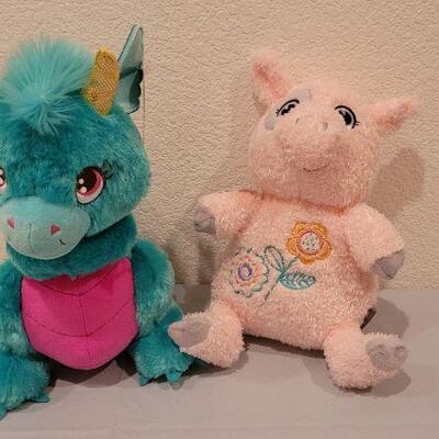 Lot 283: (2) New HALLMARK Plush Animal Collectibles 