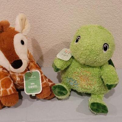 Lot 285: (2) New HALLMARK Plush Animal Collectibles 