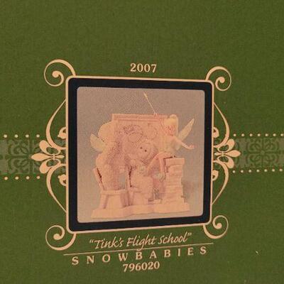Lot 287: New Dept. 56 SNOWBABIES "Tink's Flight School" Collectible 