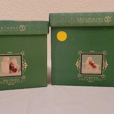 Lot 288: (2) New Dept. 56 SNOWBABIES Collectibles 