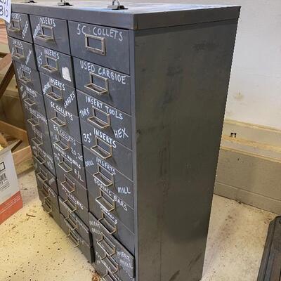 810-Gray Steel Garage Hardware Cabinet